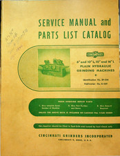 Cincinnati OE Service Manual And Parts List