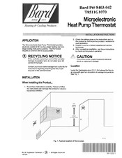 Bard 8403-042 Installation Instructions Manual