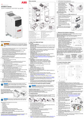ABB ACS380-E Quick Installation And Start-Up Manual