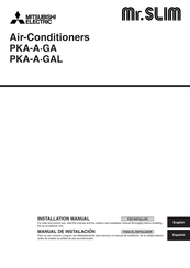Mitsubishi Electric Mr.SLIM PKA-A GA Series Installation Manual