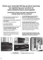 Meble Furniture ELENA 2D3SZ Assembly Instructions Manual