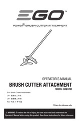 Ego Power+ BCA1200 Operator's Manual