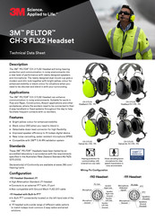3M PELTOR CH-3 FLX2 Fitting Instructions Manual