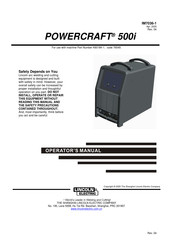 Lincoln Electric POWERCRAFT 500i Operator's Manual