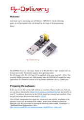 AZ-Delivery ESP8266-01 Quick Start Manual
