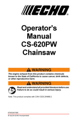 Echo CS-620PW Operator's Manual
