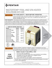 Pentair 400K BTU/HR Installation And User Manual