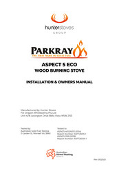 Hunter Stoves Parkray ASPECT 5 ECO Installation & Owner's Manual