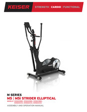 Keiser m5 Assembly And Operation Manual