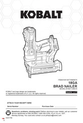 Kobalt KNA 124B-03 User Manual
