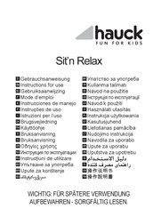 Hauck Sit'n Relax Instructions For Use Manual