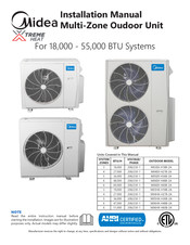 Midea Xtreme Heat M04HX-H27B-2A Installation Manual