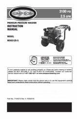 Simpson MSH3125-S Instruction Manual