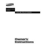 Samsung TX-R2435 Owner's Instructions Manual