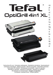 TEFAL OptiGrill 4in1 XL Instructions For Use Manual