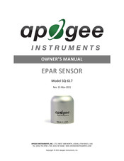 Apogee Instruments SQ-618 Owner's Manual
