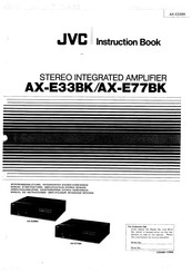 JVC AX-E77BK Instruction Book
