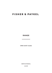 Fisher & Paykel OR90SCG4B1 Service Manual