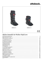 Otto Bock Malleo Immobil Walker high Instructions For Use Manual