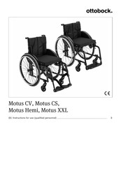 Otto Bock Motus XXL Instructions For Use Manual