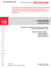 Renesas H8/3008 Hardware Manual