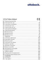 Otto Bock Taleo Adjust 1C56 Instructions For Use Manual