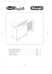 DeLonghi Super Pinguino PAC 390 Use And Maintenance Manual