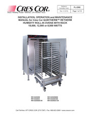 Cres Cor QUIKTHERM RETHERM RR1332WDE4803 Installation, Operation And Maintenance Manual