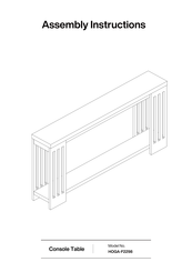 Tribesigns HOGA-F2298 Assembly Instructions Manual