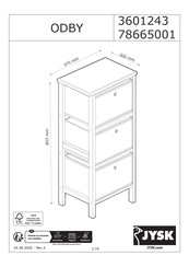 Jysk ODBY 3601243 Manual