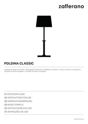 Zafferano POLDINA CLASSIC Instructions For Use Manual