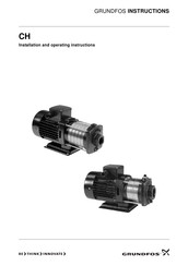 Grundfos CH 4 Installation And Operating Instructions Manual