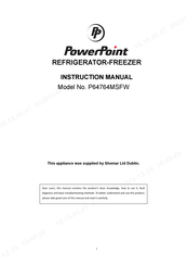 PowerPoint P64764MSFW Instruction Manual
