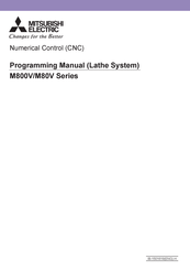 Mitsubishi Electric M800VS Series Programming Manual