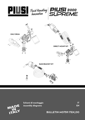 Piusi SUPREME BY-PASS 3000 Assembly Instructions Manual