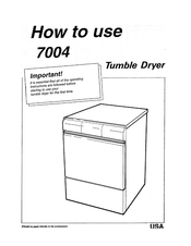 Asko 7004 How To Use Manual