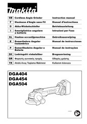 Makita DGA404 Instruction Manual