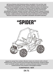 Chipolino SPIDER ELKBSP0251B Instructions For Use Manual