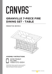 Canvas GRANVILLE 188-1314-2 Assembly Instructions Manual