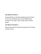 Renogy The Traveler Series Manual
