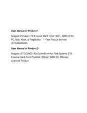 Seagate STGD2000100 User Manual