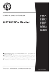 Hoshizaki HF-148MC-S Instruction Manual