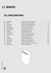 Bosch Dry 2000 Installation And Operating Instructions Manual