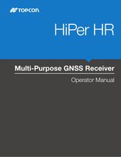 Topcon HiPer HR Operator's Manual
