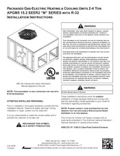Amana APGM54810031 Installation Instructions Manual