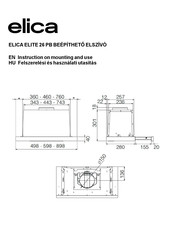 ELICA Elite 26 PB IX 60 Instruction On Mounting And Use Manual