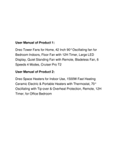 dreo DR-HTF002 User Manual
