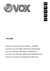 Vox VF1278E Operating Instructions Manual