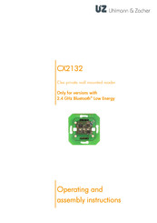 uhlmann & zacher CX2134 Operating And Assembly Instruction Manual