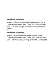 Rowenta DW8360 User Manual